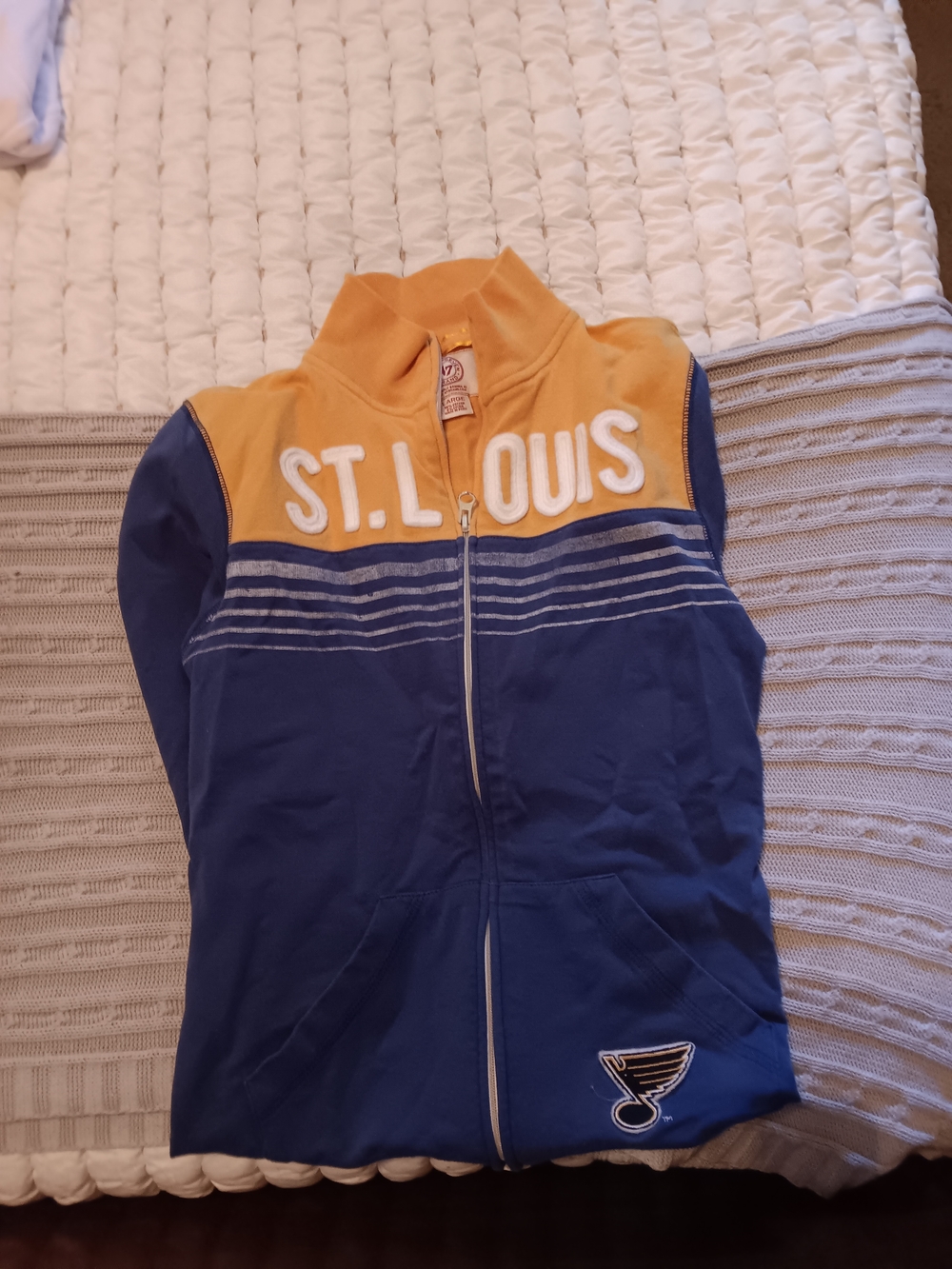 '47 Brand St. Louis Zip Jacket in Gold and Navy